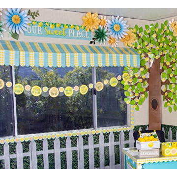 Vibrant Lemon Zest Die-Cut Border Trim for Classrooms