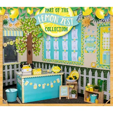 Vibrant Lemon Zest Die-Cut Border Trim for Classrooms