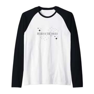 Delulu is the Solulu (black) Raglan Baseball Tee - Classic, Comfortable, and Stylish