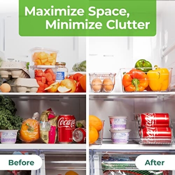 Greenco Stackable Fridge Organizers for Ultimate Kitchen Order