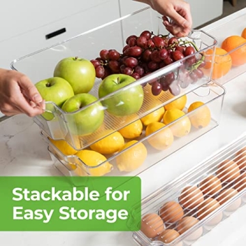 Greenco Stackable Fridge Organizers for Ultimate Kitchen Order