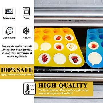 silicone molds for baking ，2 Pieces Silicone Chocolate Molds,Cookie molds ,32 Cavity Silicone Emoji Molds . Mini Soap Making ,Perfect Molds for Chocolate Covered Oreos, Cupcake, Candy, Pudding