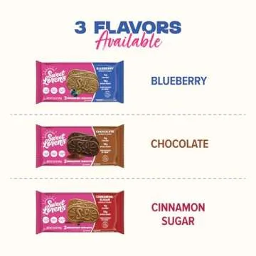 Sweet Loren's Vegan Breakfast Biscuits | Blueberry | 4g Protein, 19g Whole Grains | Plant Based, Gluten Free, Dairy Free, Nut Free Snacks | 3 Pack (15 Total Biscuits, 1.6 ounce each)