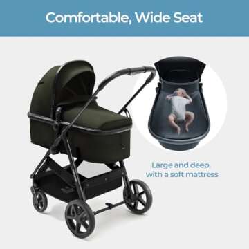 Mompush Wiz 2-in-1 Convertible Baby Stroller - Versatile & Stylish