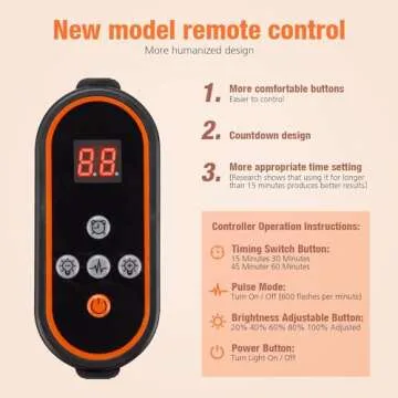 Amazing Energy MiGGMM 54W 18 LEDs Red Light Therapy,19"-78" Height Free Adjustment,660nm Red and 850nm Near Infrared Combo Red Light Therapy Lamp