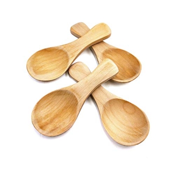 Handmade Wooden Salt Spoons 10Pcs Eco-Friendly Premium