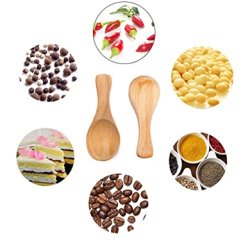 Handmade Wooden Salt Spoons 10Pcs Eco-Friendly Premium