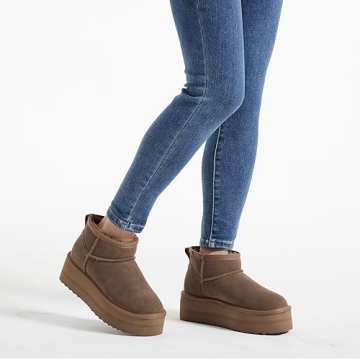 Stylish Xiakolaka Women's Mini Platform Boots Size 11