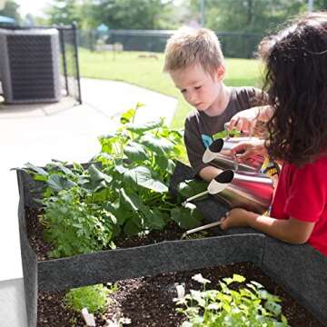 HOOPLE 3x1x1FT Reusable Fabric Grow Bed for Easy Gardening, 3 cu. ft.