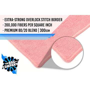 The Rag Company - All-Purpose Microfiber Terry Cleaning Towels - Commercial Grade, Highly Absorbent,...