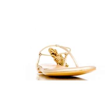 Peculiarity Footwear – Gold Gladiator Sandals - Melanin - Size 12