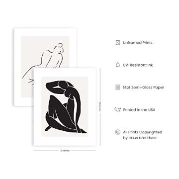 HAUS AND HUES Henri Matisse Posters & Picasso Prints - Set of 6 Matisse Art Posters & Picasso Poster...