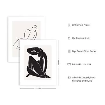 HAUS AND HUES Henri Matisse Posters & Picasso Prints - Set of 6 Matisse Art Posters & Picasso Poster...