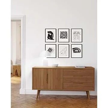 HAUS AND HUES Henri Matisse Posters & Picasso Prints - Set of 6 Matisse Art Posters & Picasso Posters | Henri Matisse Prints Art Exhibition Posters Famous Painting UNFRAMED 8"x10" (w/o Artists Logo)