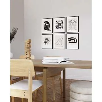 HAUS AND HUES Henri Matisse Posters & Picasso Prints - Set of 6 Matisse Art Posters & Picasso Posters | Henri Matisse Prints Art Exhibition Posters Famous Painting UNFRAMED 8"x10" (w/o Artists Logo)