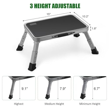 Jocauto Foldable Step Stool with Non-Slip Platform