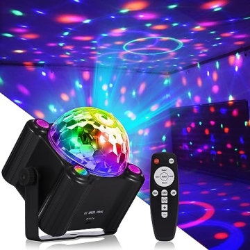 Yinpkteo Party Disco Ball Light 6 Colors