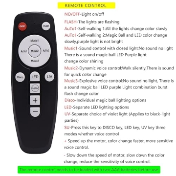 Yinpkteo Party Disco Ball Light 6 Colors