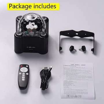 Yinpkteo Party Disco Ball Light 6 Colors