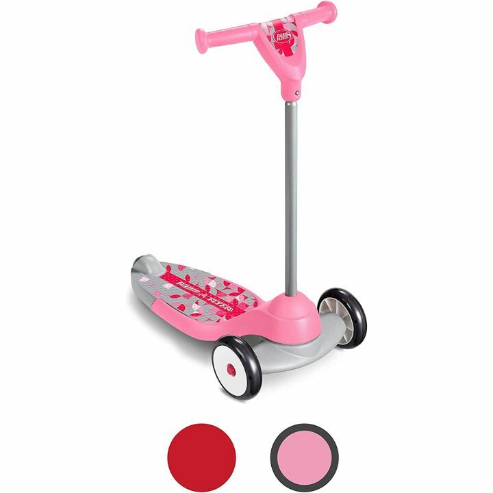 Kids 3 Wheel Pink Kick Scooter for Ages 2-5