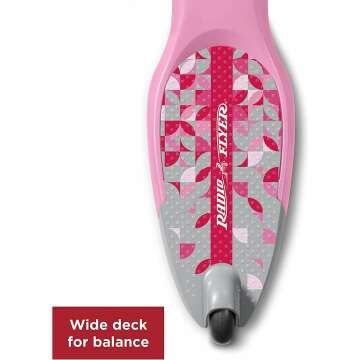 Kids 3 Wheel Pink Kick Scooter for Ages 2-5