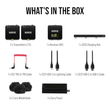 RØDE Wireless GO (Gen 3) – Compact Wireless Mic – Pristine Audio, 32-bit Float Recording, Automatic Level Control, for Phones, Cameras and Computers