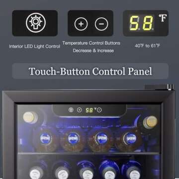 Antarctic Star 100 Can Beverage Refrigerator with Adjustable Shelves