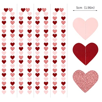 Rose-Gold Heart Party Garland 52Ft for All Occasions