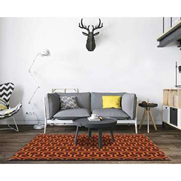 The Shining Overlook Hotel Area Rugs Floor Mat Non Slip Throw Rugs Soft Door Mat Nursery Carpet for Living Room Home Indoor Outdoor Runner Rugs Yoga Mat