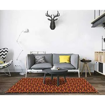 The Shining Overlook Hotel Area Rugs Floor Mat Non Slip Throw Rugs Soft Door Mat Nursery Carpet for Living Room Home Indoor Outdoor Runner Rugs Yoga Mat