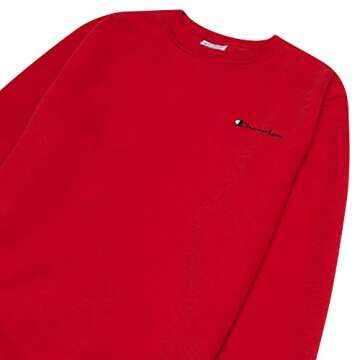 Champion Crewneck Sweatshirt Big and Tall - Fleece Pullover for Men