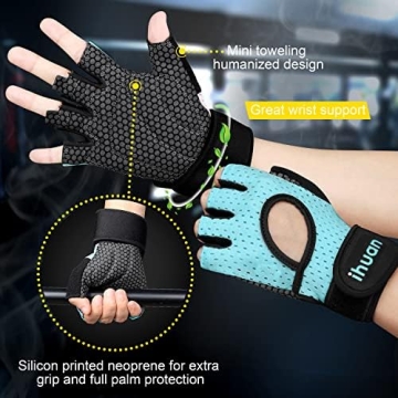 Ihuan Breathable Weight Lifting Gloves for Ultimate Support