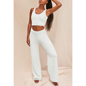 Fixmatti Women's Cozy 3-Piece Fleece Loungewear Set