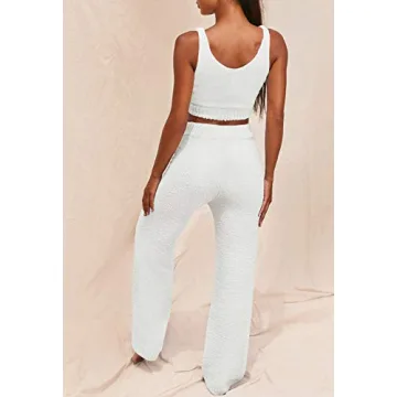 Fixmatti Women's Cozy 3-Piece Fleece Loungewear Set