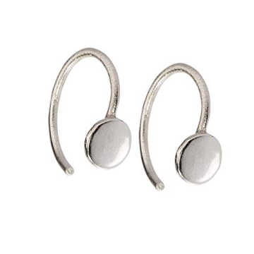 Huggie Hoop Earring Tiny Circle Open Hugging Hoops Threader Earrings in Sterling Silver Mini Hug Ear...