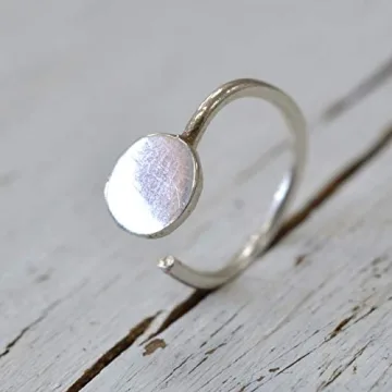 Sterling Silver Huggie Hoop Threader Earrings for Elegance