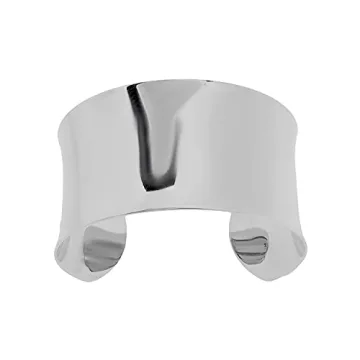 Lavari Stainless Steel Wide Cuff Bangle Bracelet Women