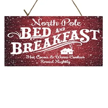 Rustic Wooden Christmas Wall Sign for Holiday Decor