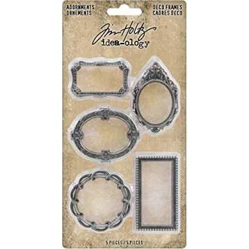 Tim Holtz Idea-ology 2019 Found Relatives Vintage Portraits, Photobooth Vintage Photo Strips and Metal Deco Frames - 3 Item Bundle