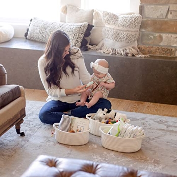 NaturalCozy Oval Storage Baskets – Chic and Durable