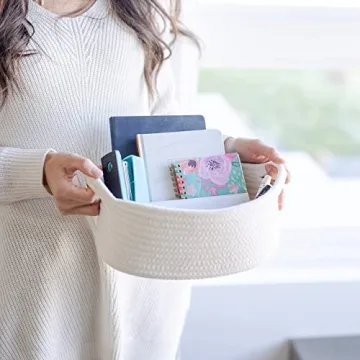 NaturalCozy Oval Storage Baskets – Chic and Durable