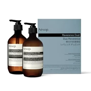 Aesop Kits Reverence Aromatique DUO | Hand Wash + Hand Balm | All Natural Hand Wash & Hand Balm for ...