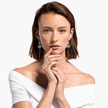 Swarovski Lotus Pierced Earrings Light Multi/Green