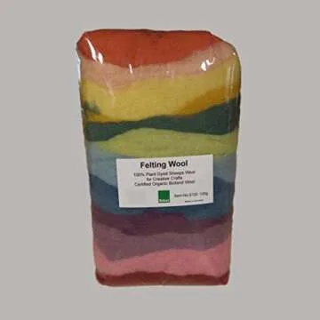 Certified Organic Bioland Plant Dyed Felting Wool for Artistry