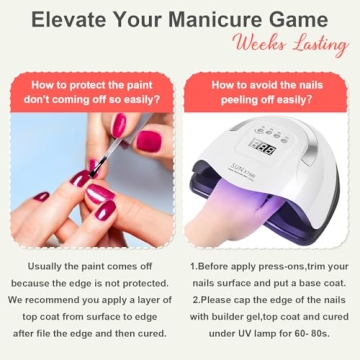 KQueenest Hot Neon Pink 30 PCS Press on Nails for Women