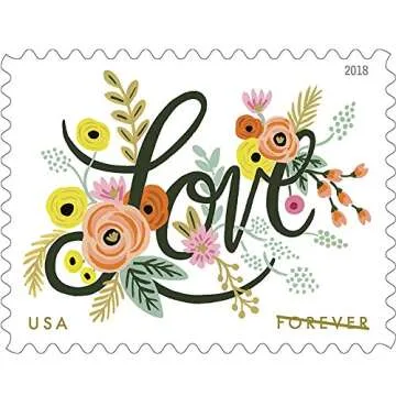 Love Flourishes (Sheet of 20) Wedding Forever Postage Stamps Scott #5255