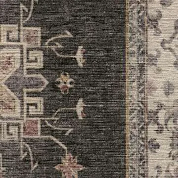 Ruggable Washable Dark Wood Runner Rug for Home