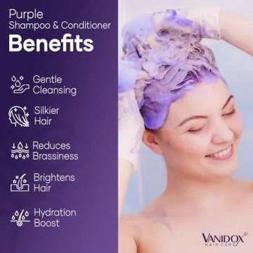 Sulfate Free Purple Shampoo & Conditioner Set for Grey Hair