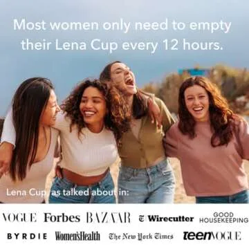 Lena Menstrual Cups, Reusable Period Cup, Tampons, Period Underwear and Menstrual Pads Alternative, Feminine Care, FSA Eligible, Silicone Menstrual Cup, Made in USA, Small, Turquoise