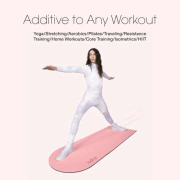 Bala Play Mat, 8mm Thick, 5.9 x 2.6 ft, Includes: Play Mat and Storage Strap | Blush